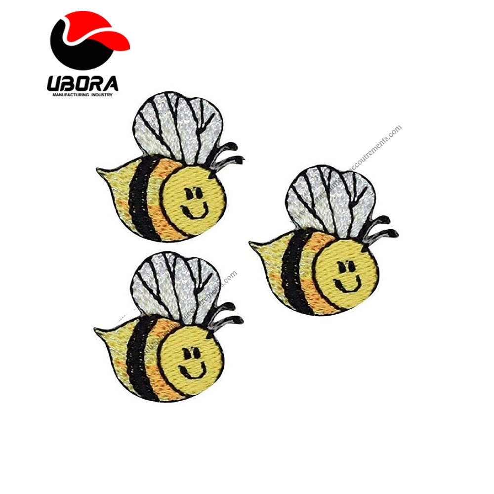 Spk Art 3 Pcs Children Bumblebee Embroidery Applique Iron On Patch, Sew on Patches Badge DIY Craft